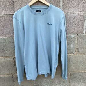Rapha Shirt Medium Logo Crew Neck Long Sleeve 100% Cotton